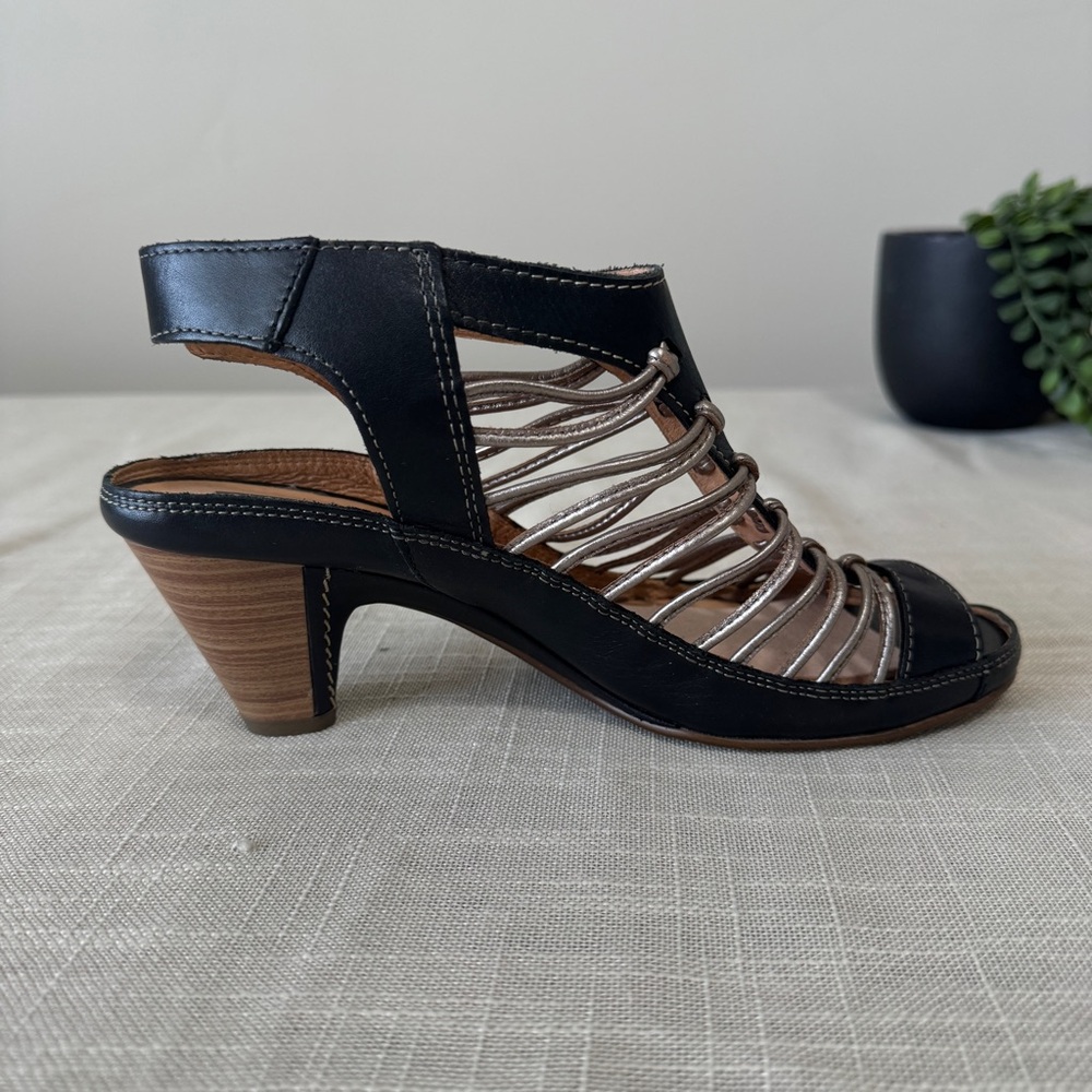 Pikolinos Java Gladiator Sandals Black Silver Met… - image 6